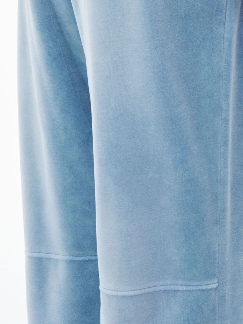 Blue Velvet Track Pants