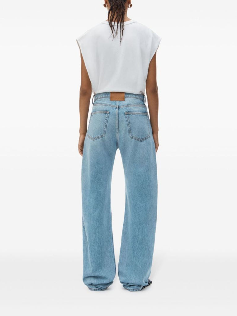 Logo-embossed Jeans