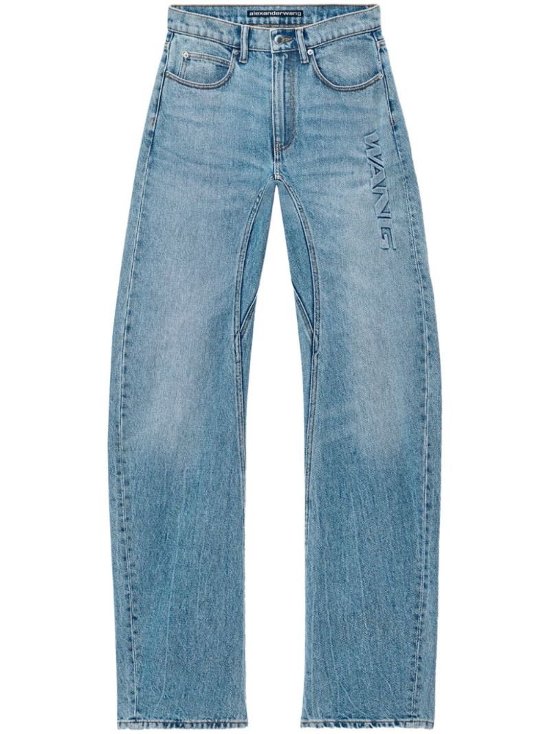 Logo-embossed Jeans