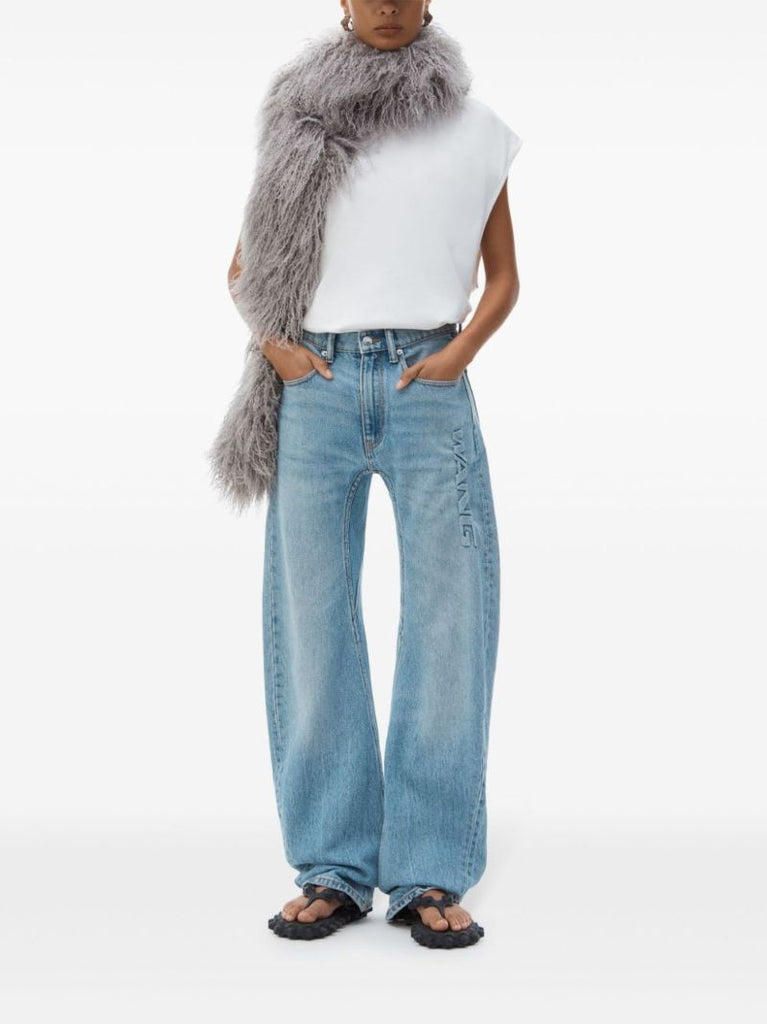 Logo-embossed Jeans