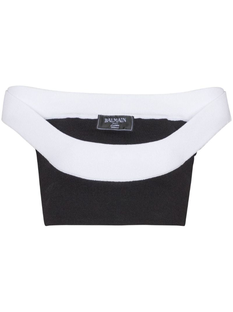 Ribbed-knit Cropped Top