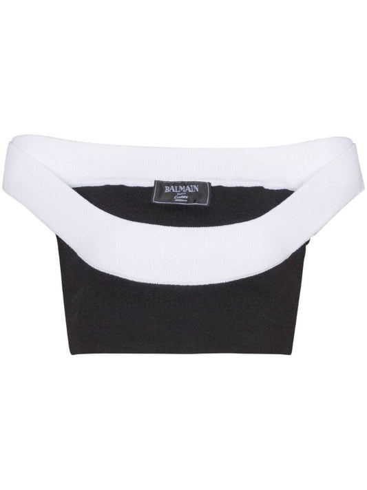 Ribbed-knit Cropped Top