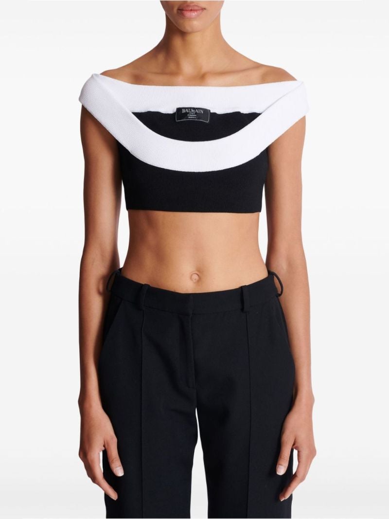 Ribbed-knit Cropped Top