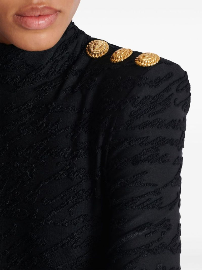 Monogram-pattern Mini Dress