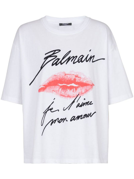 Kiss-print T-shirt