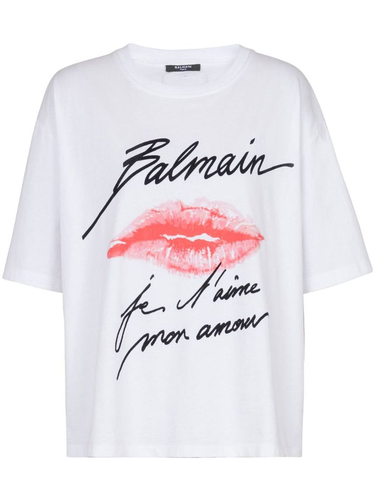 Kiss-print T-shirt