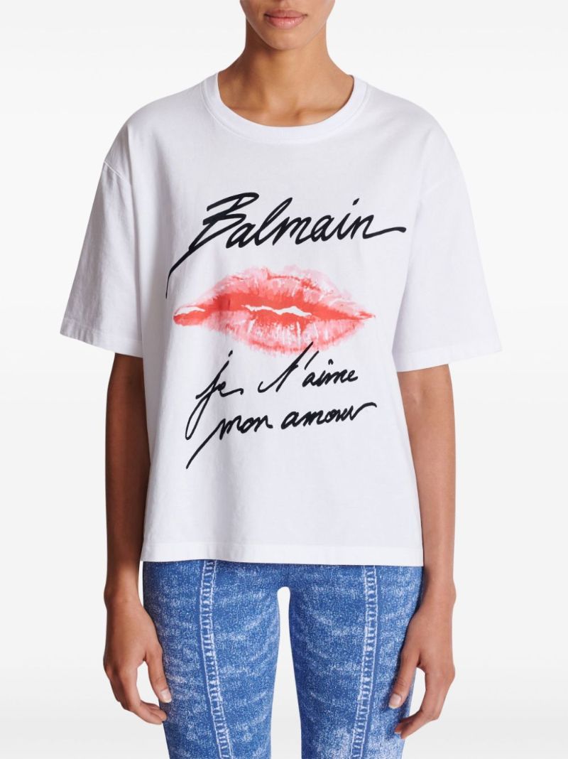Kiss-print T-shirt