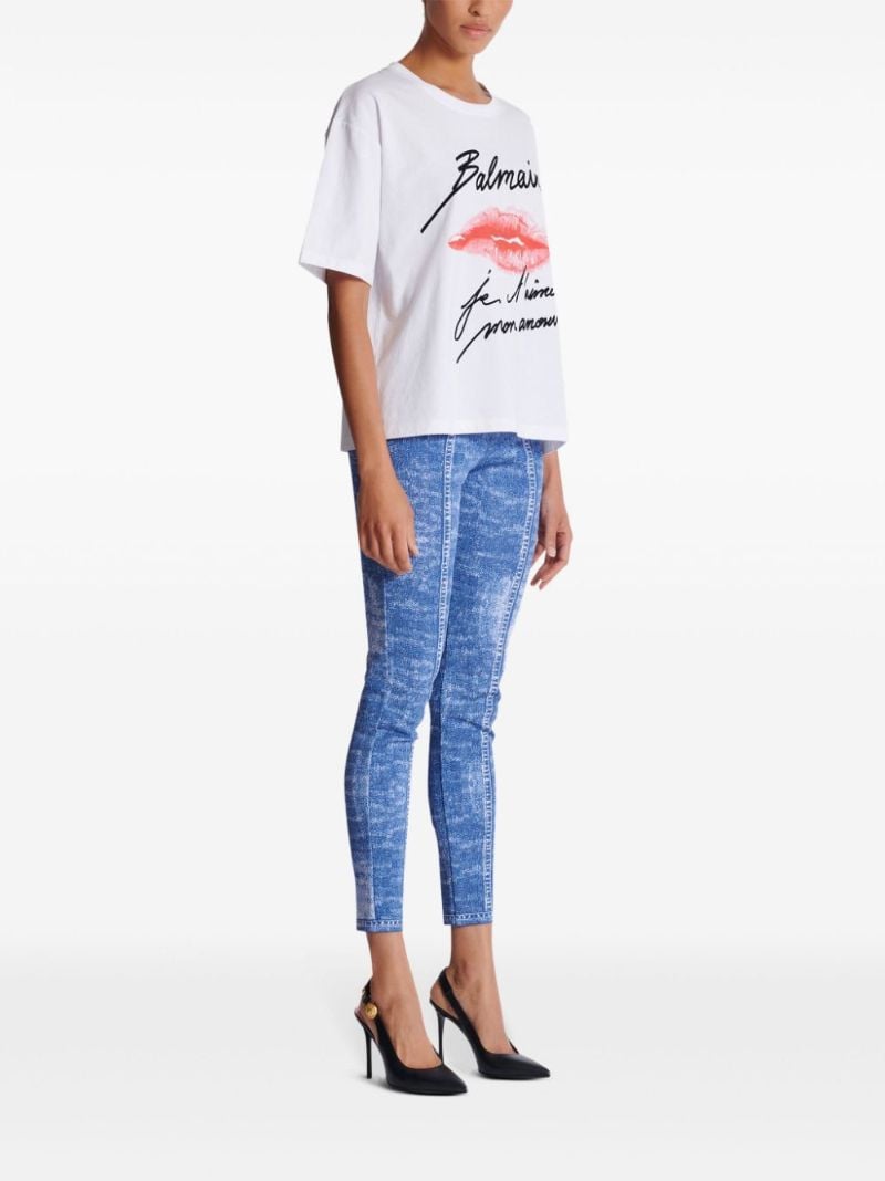 Kiss-print T-shirt