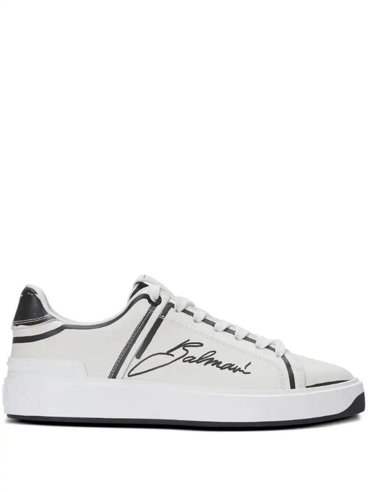 White B-court Sneakers