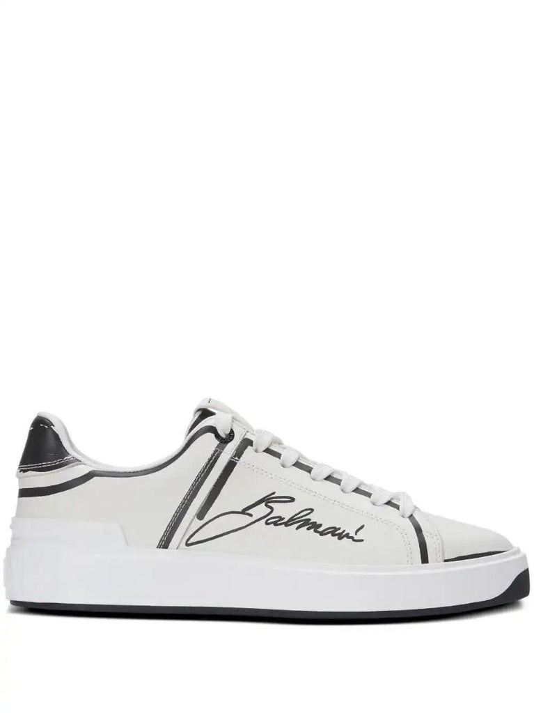 White B-court Sneakers