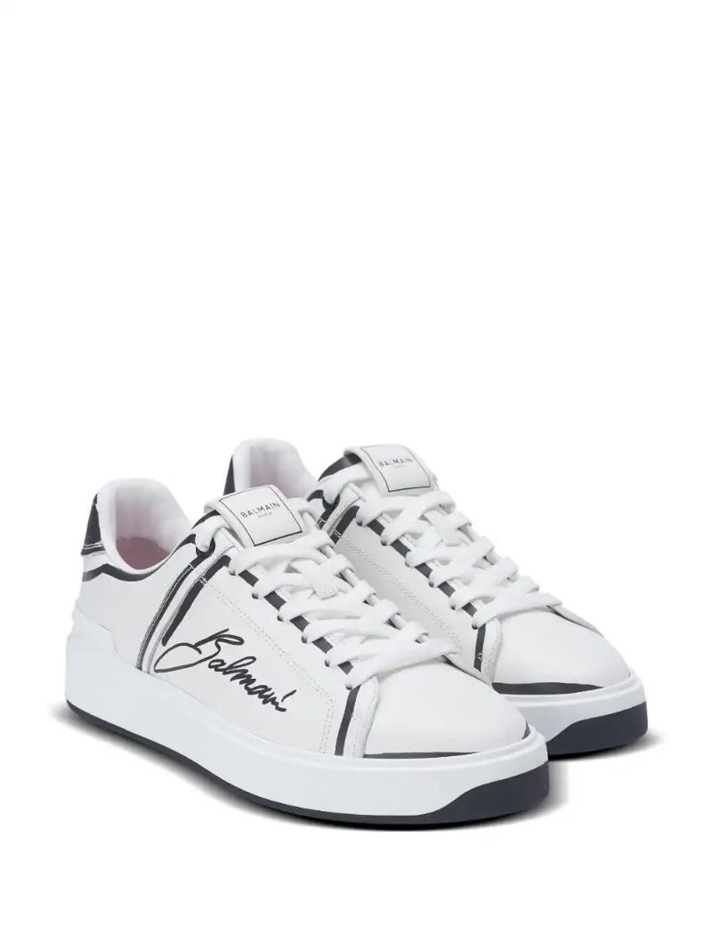 White B-court Sneakers