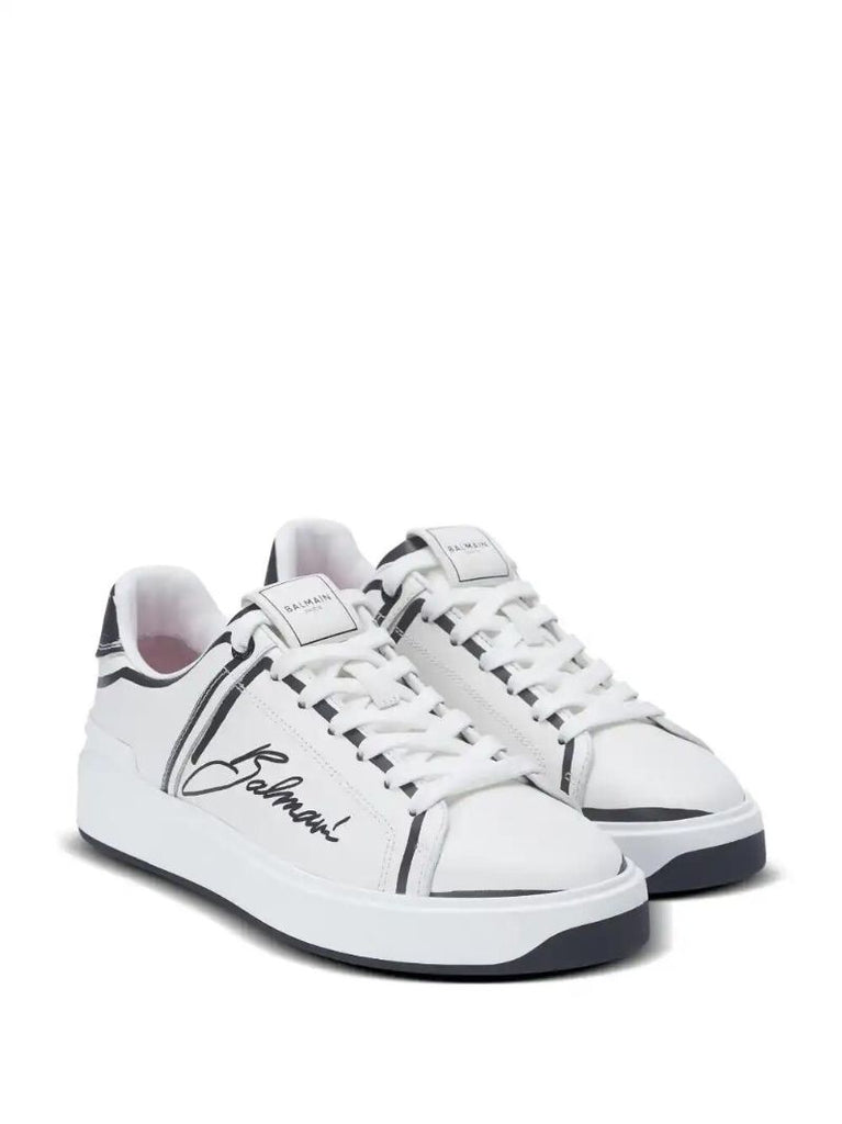 White B-court Sneakers