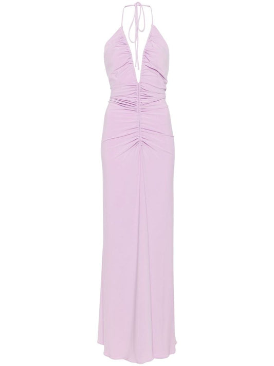 Purple Draped Dress