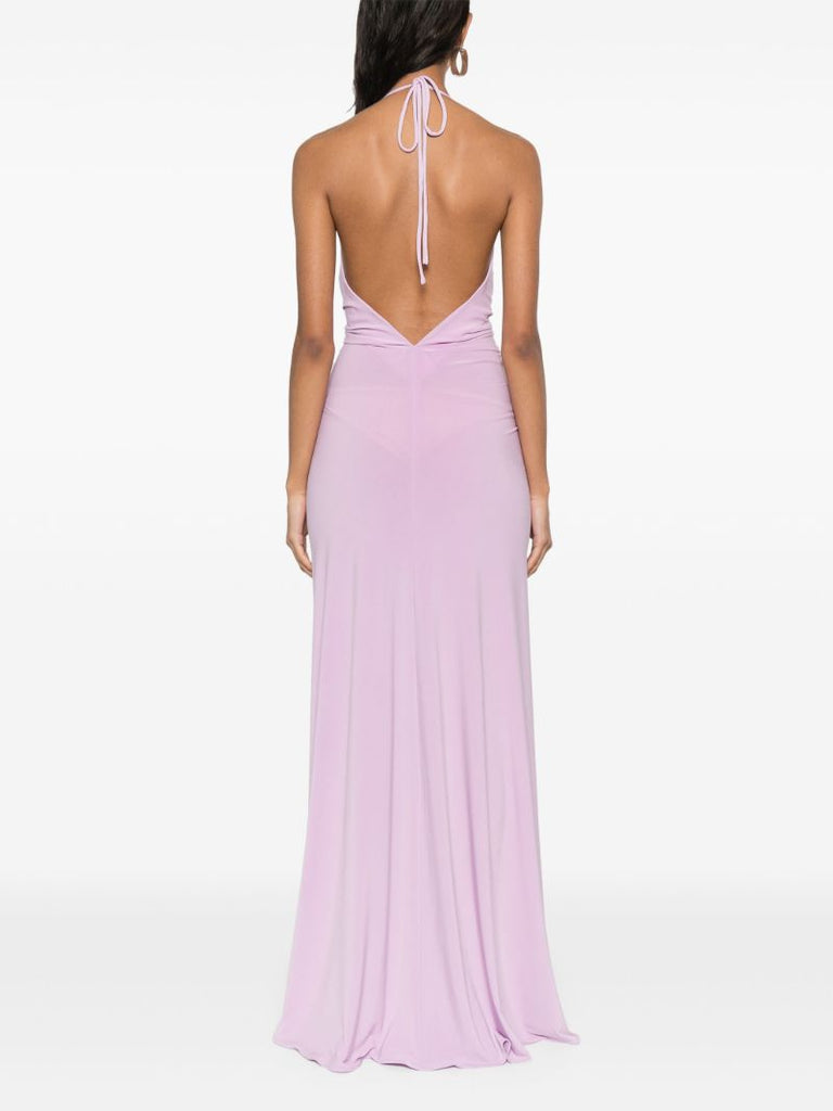 Purple Draped Dress