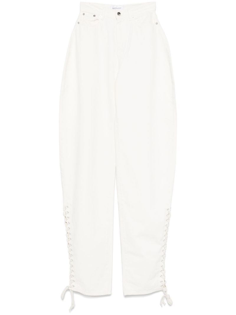 White Wide-leg Jeans