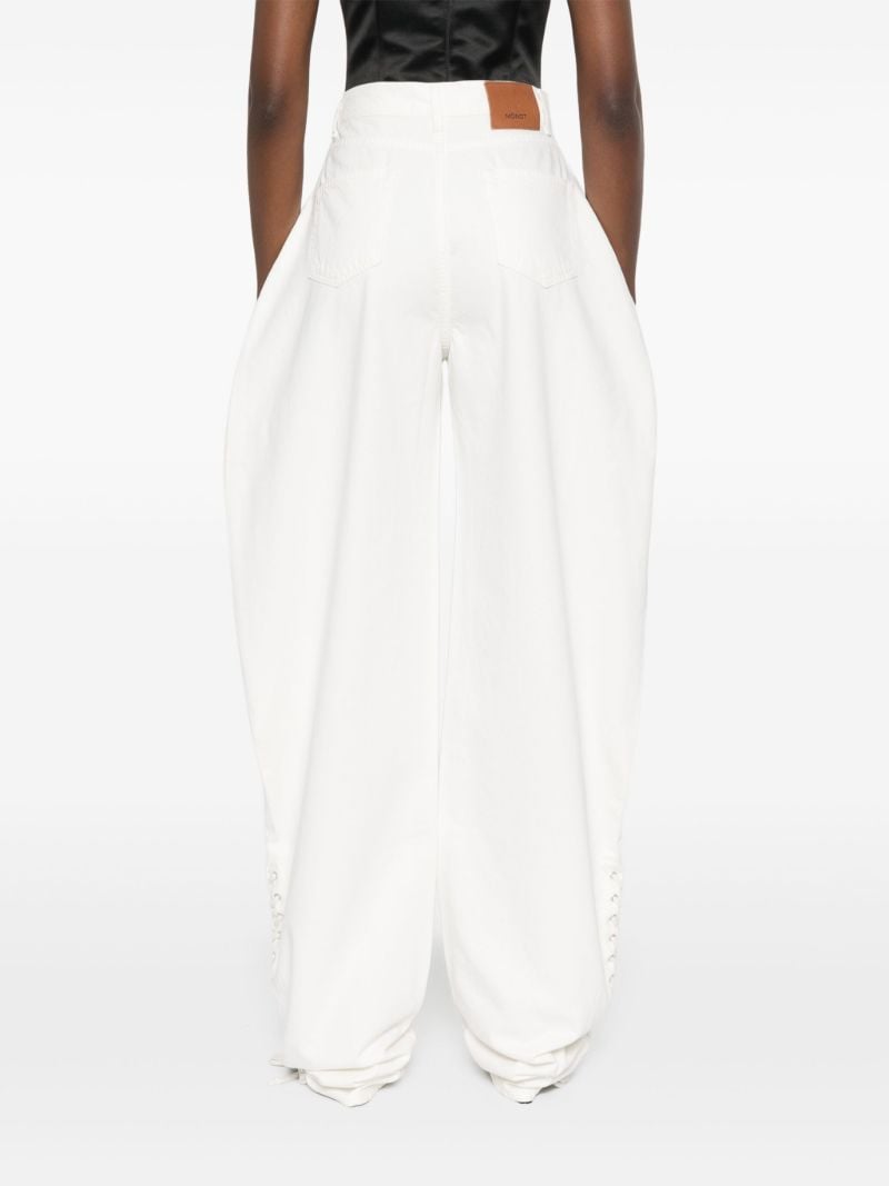 White Wide-leg Jeans