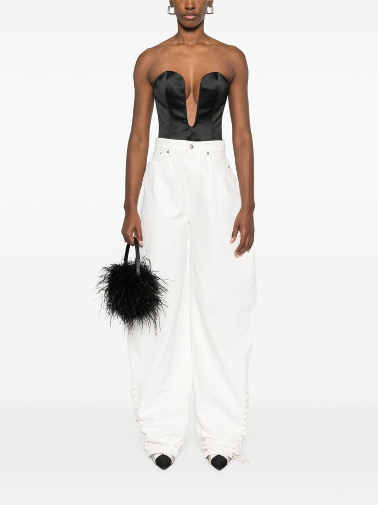 White Wide-leg Jeans