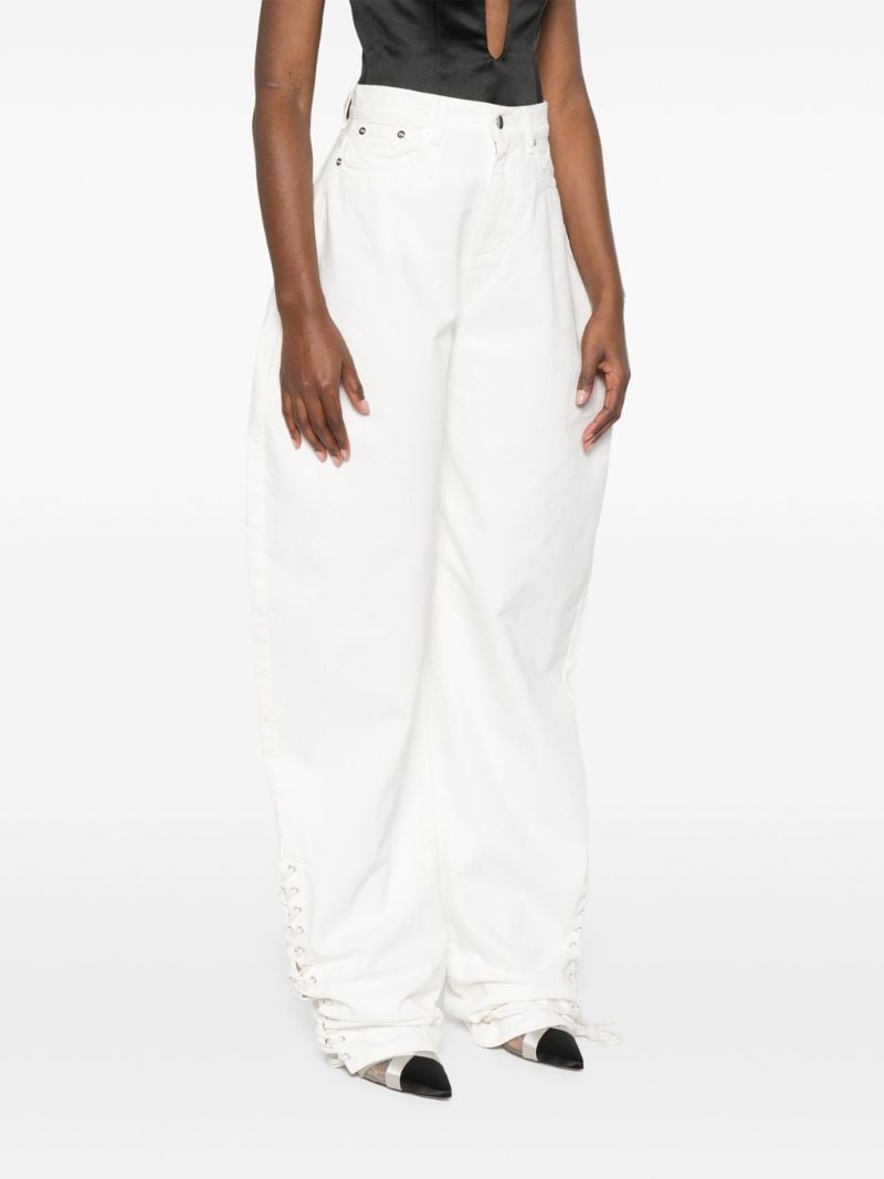 White Wide-leg Jeans