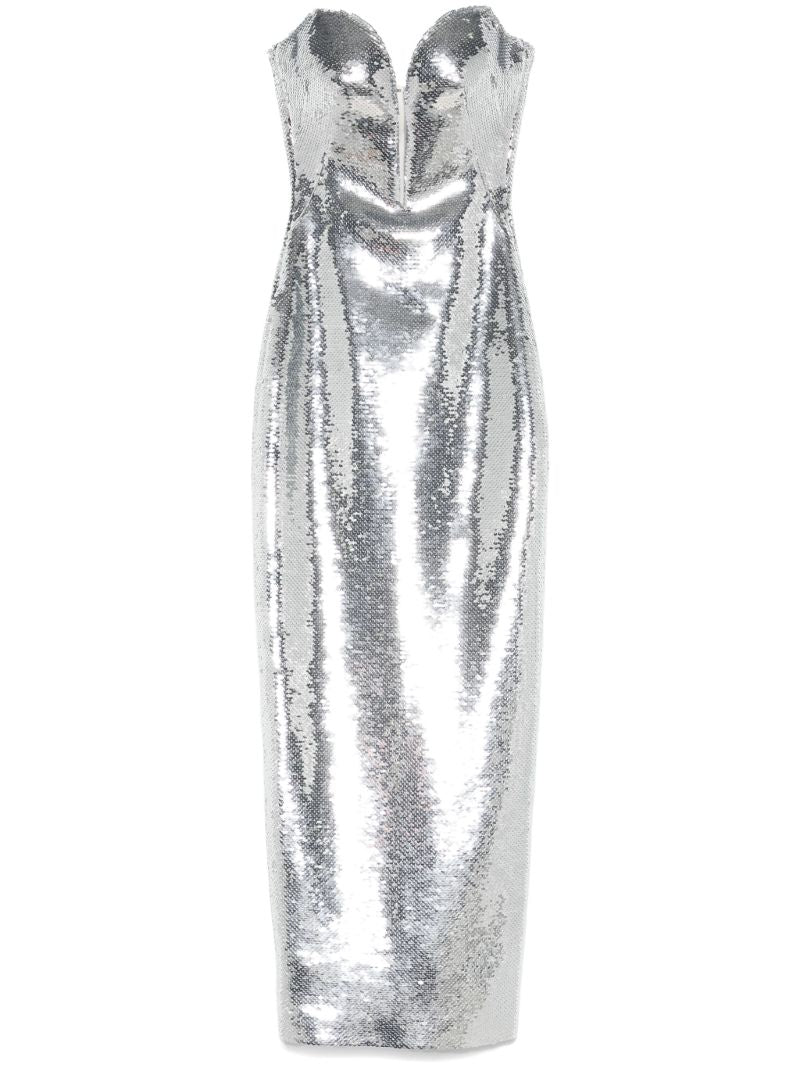 Silver Sequinned Gown