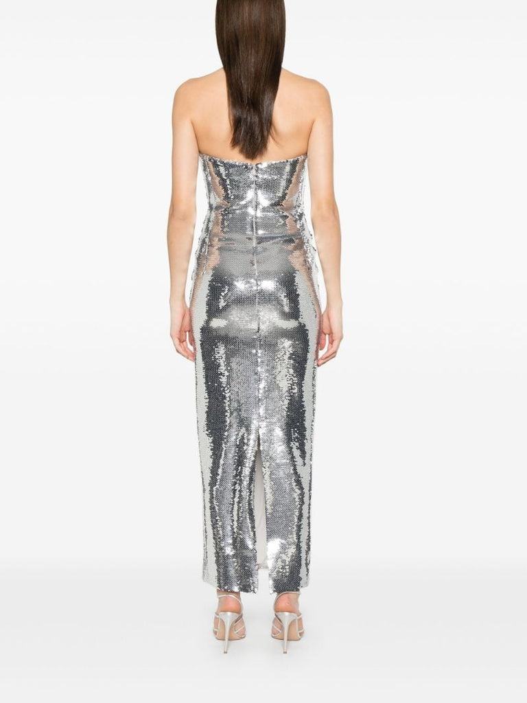 Silver Sequinned Gown