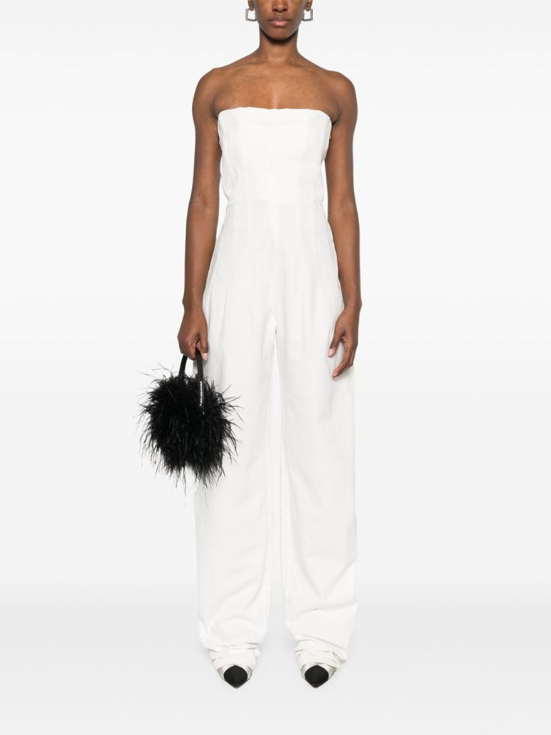 Strapless Denim Jumpsuit