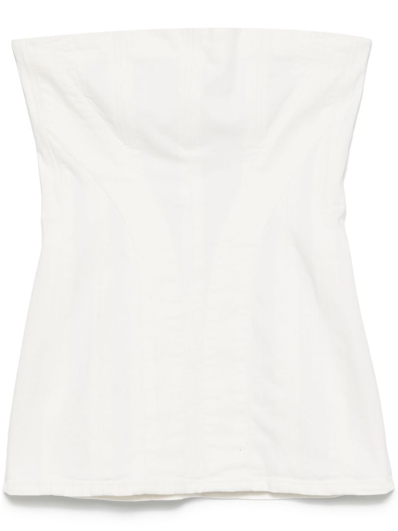 Strapless Denim Mini Dress