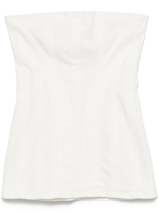 Strapless Denim Mini Dress