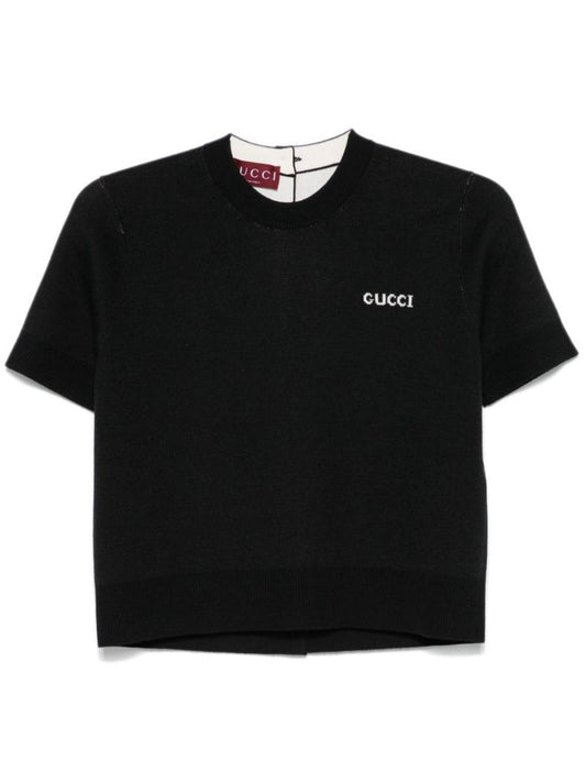 Logo-intarsia T-shirt