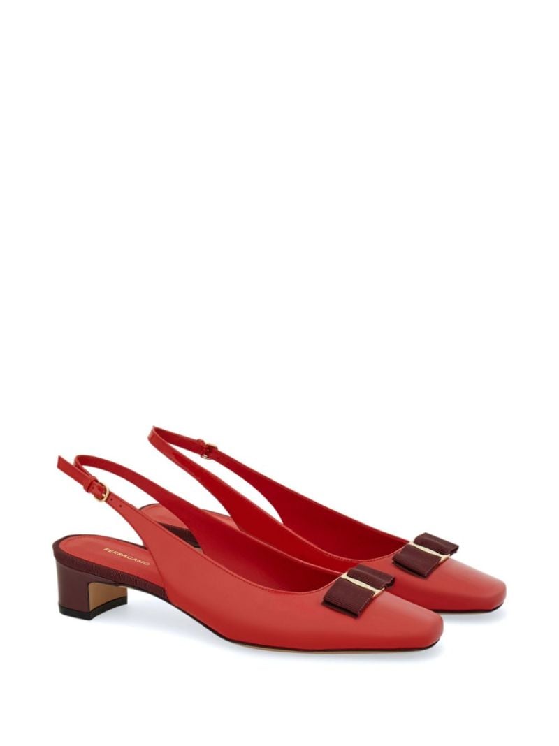 Red Vara Bow Pumps