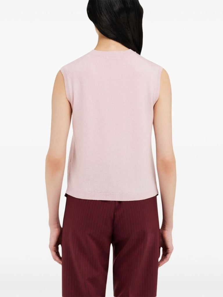 Pink Sleeveless Top
