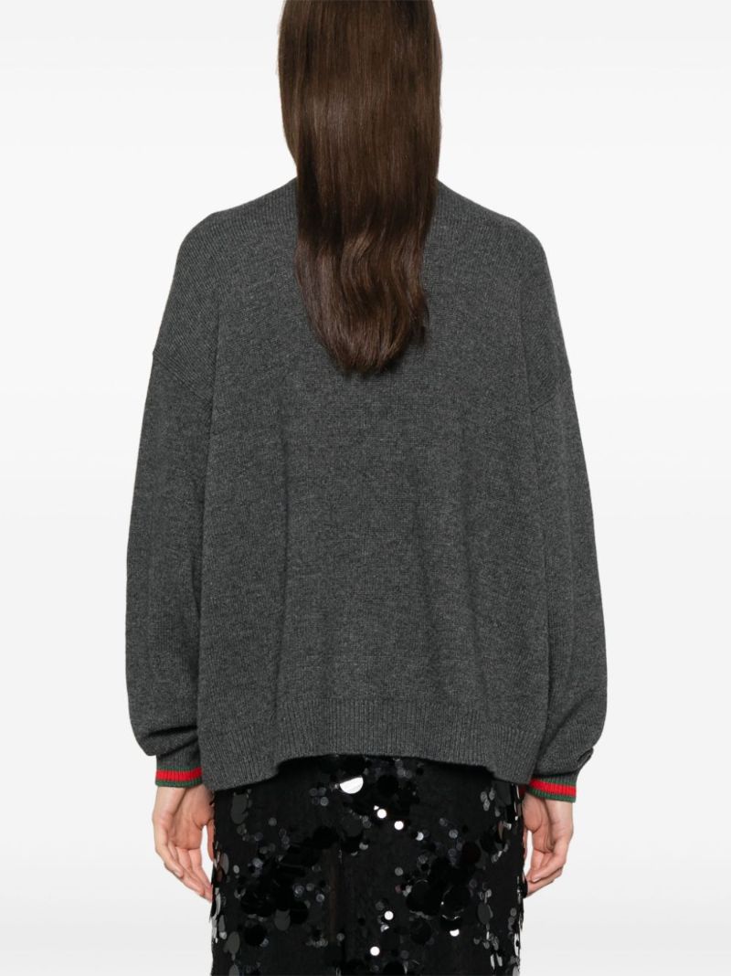 Web-trimmed Sweater