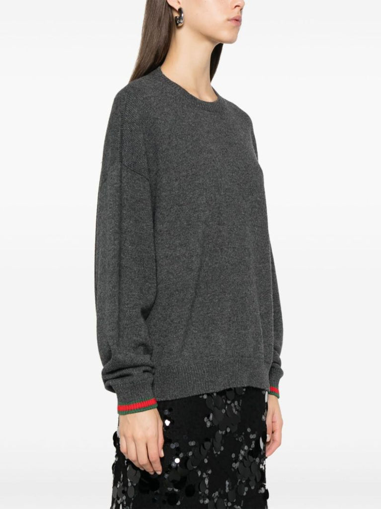 Web-trimmed Sweater