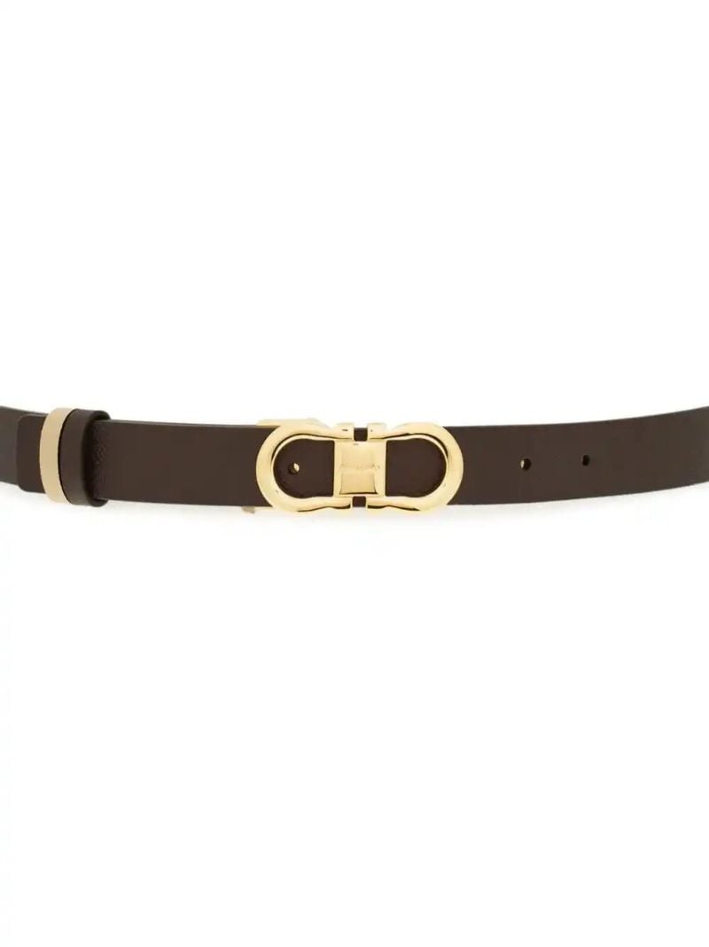 Brown Gancini-buckle Belt