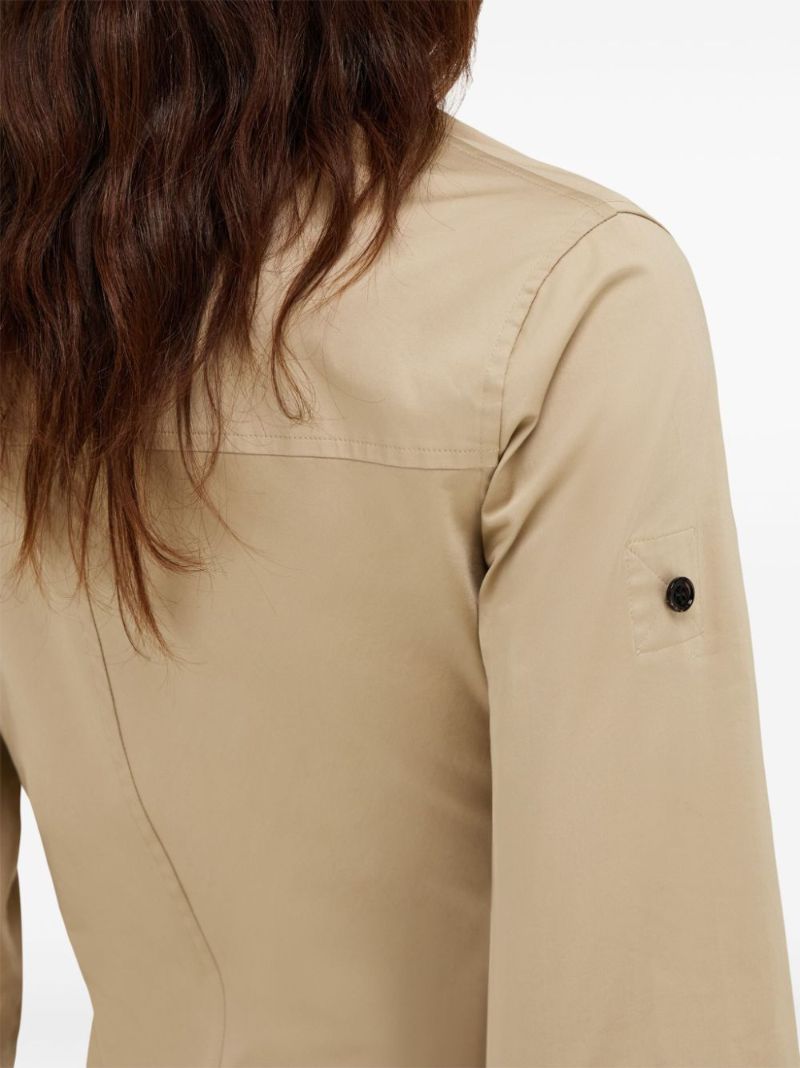 Handkerchief-hem Shirt Dress