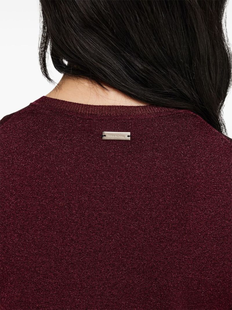 Lurex-detail Cardigan