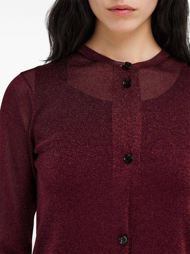 Lurex-detail Cardigan