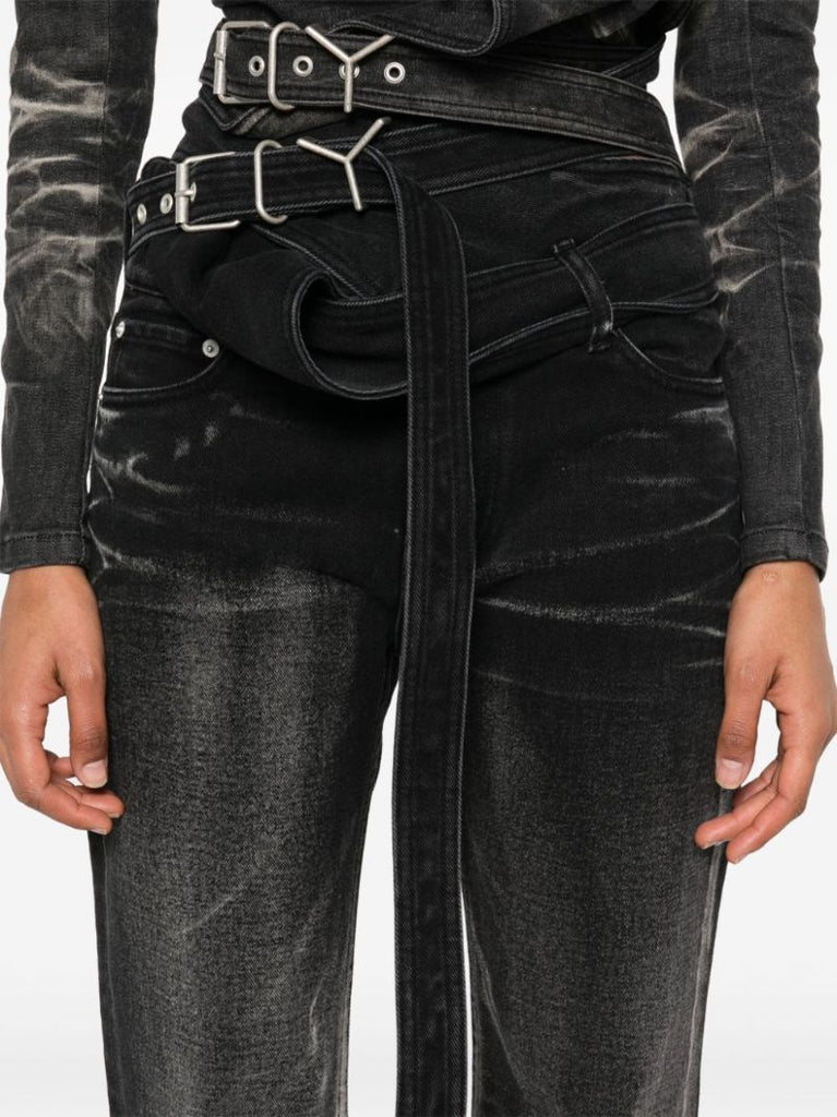 Wrap Belt Jeans