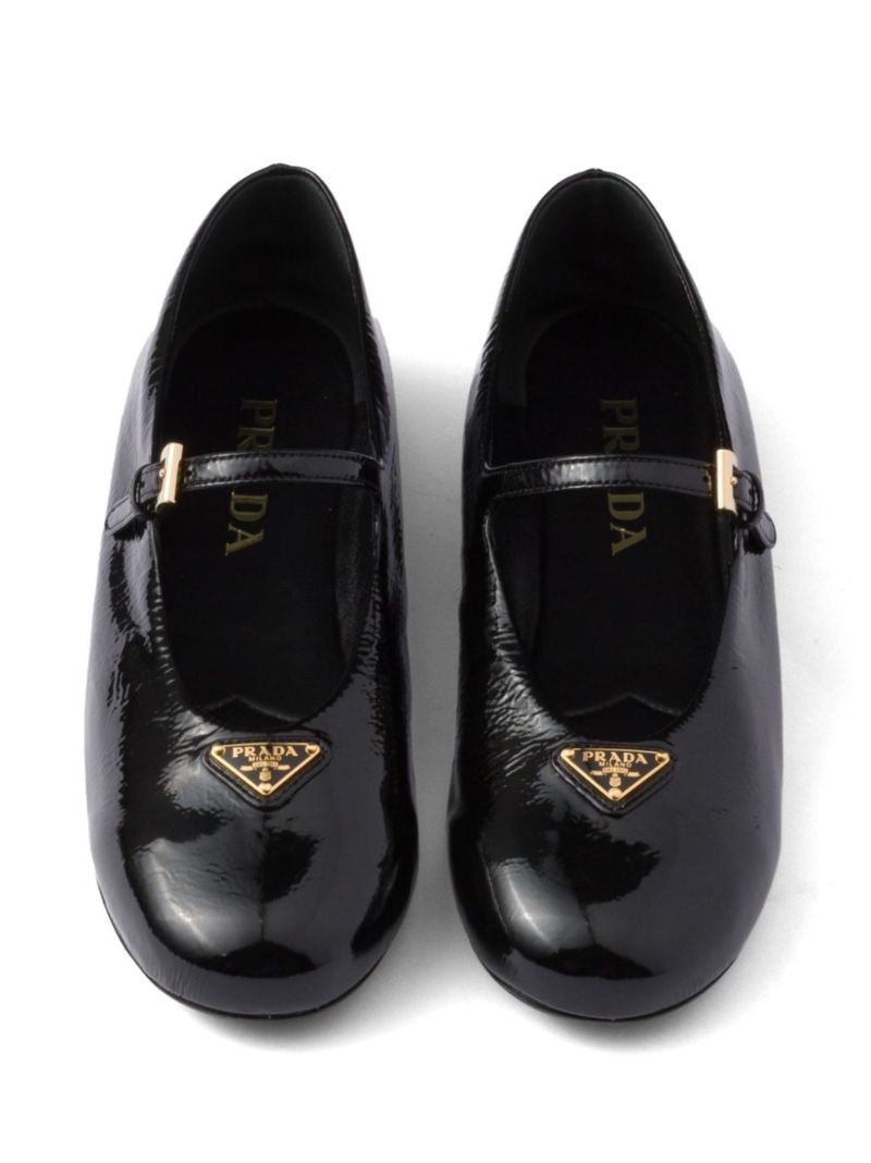 Leather Ballerina Flats