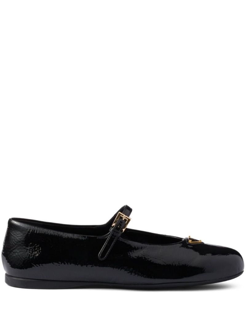 Leather Ballerina Flats