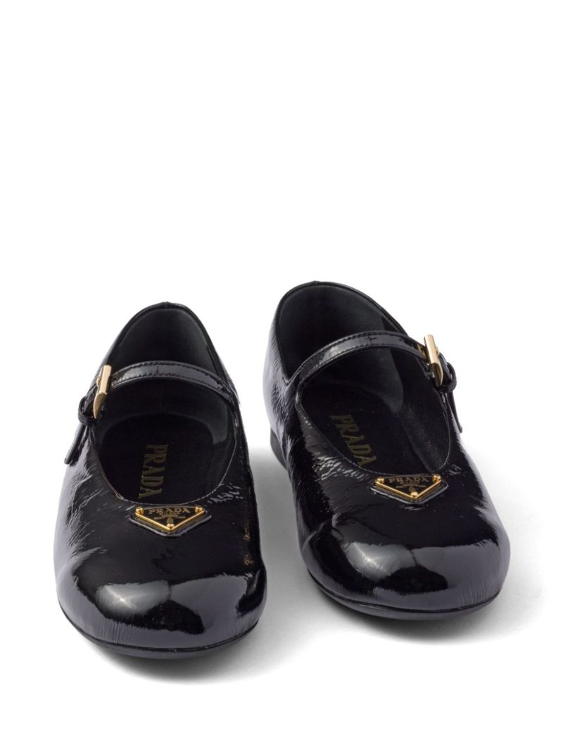 Leather Ballerina Flats