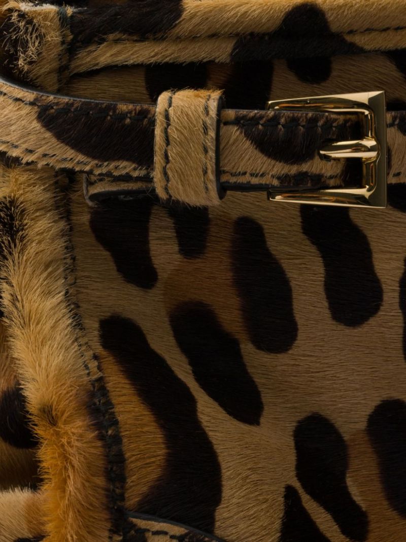 Brown Leopard-print Tote Bag
