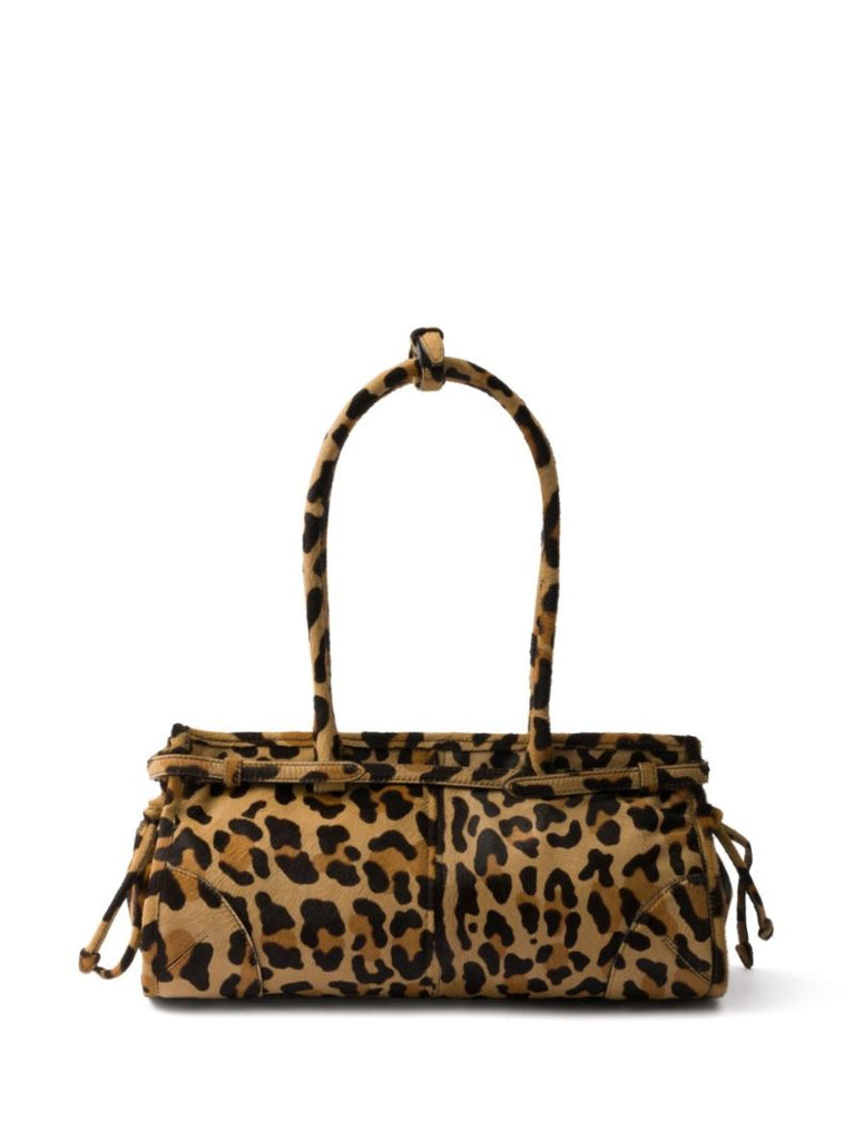 Brown Leopard-print Tote Bag