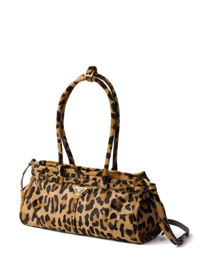 Brown Leopard-print Tote Bag