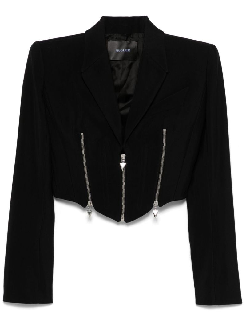 Zipped Cropped Jacket