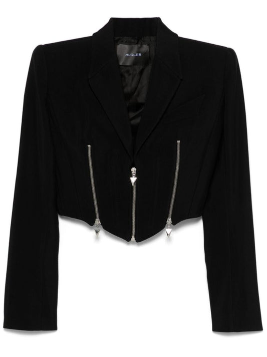 Zipped Cropped Jacket