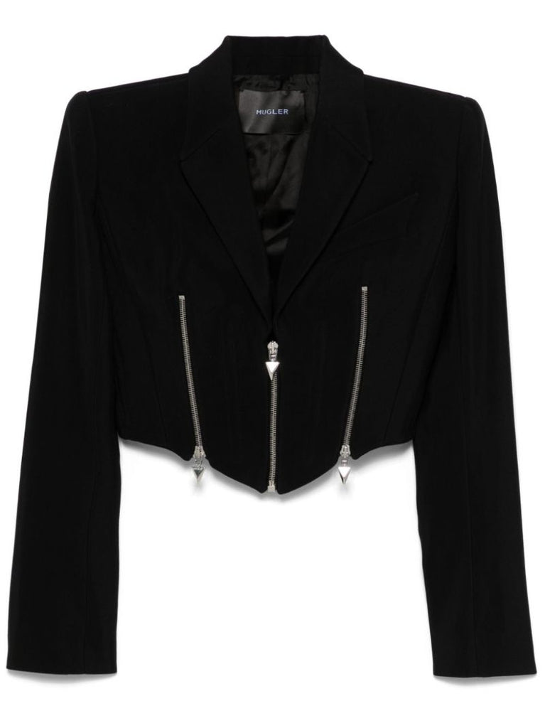 Zipped Cropped Jacket