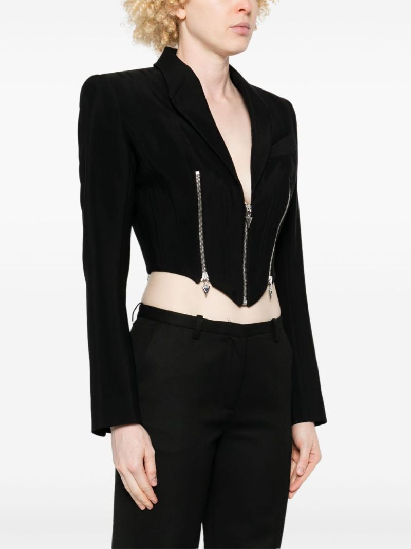 Zipped Cropped Jacket