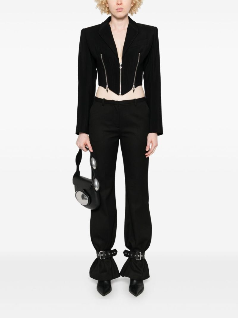 Zipped Cropped Jacket