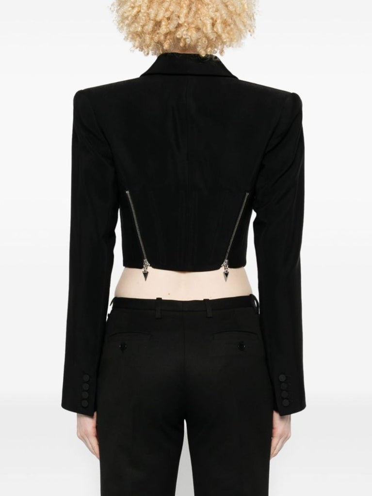 Zipped Cropped Jacket