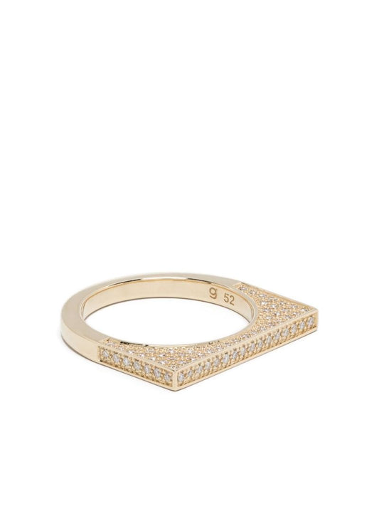 9k Yellow Gold Diamond Ring